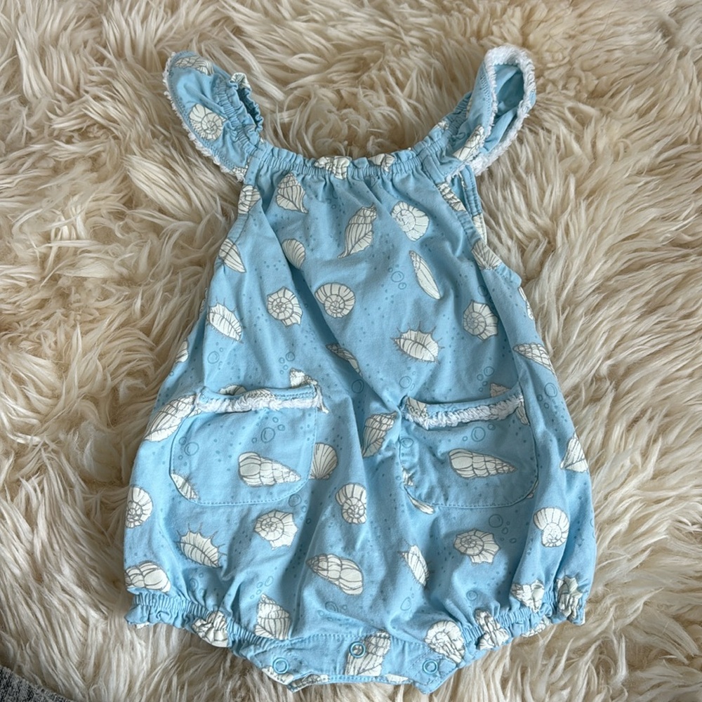EGG New York seashell bubble romper 6mo